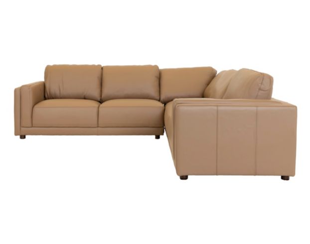 Nice Link Home Furnishings 9670 Collection camel 100% Leather 3-Piece Sectional large image number 3