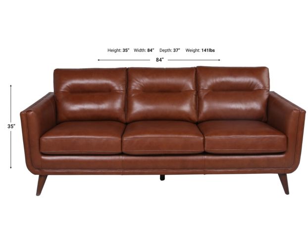 Nice Link Home Furnishings 9570 Collection Cobblestone 100% Leather Sofa large image number 12