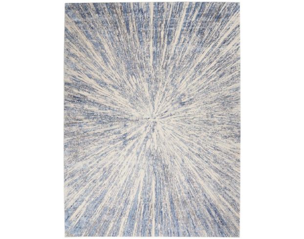Nourison Silky Textures 8' X 11' Blue/Gray Rug large image number 1