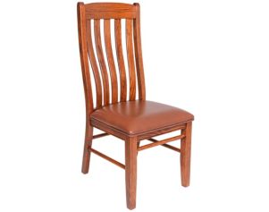 Oakwood Industries Mission Dining Chair with Leather Seat