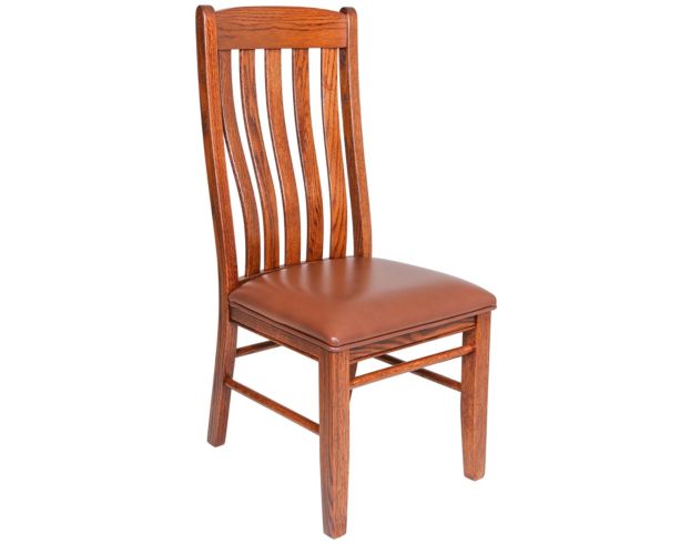 Oakwood Industries Mission Dining Chair with Leather Seat large image number 1