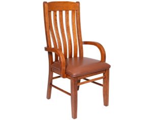 Oakwood Industries Mission Dining Leather Arm Chair