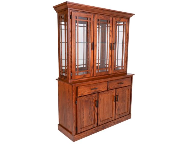 Oakwood Industries Mission China Hutch & Base large image number 1