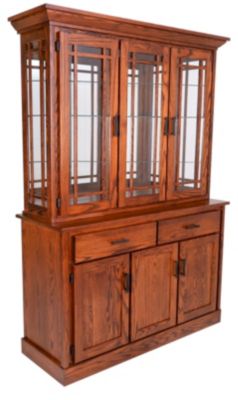 Oakwood Industries Mission China Hutch Base Homemakers Furniture