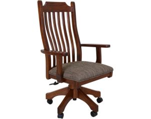 Oakwood Industries Mission Dining Caster Arm Chair