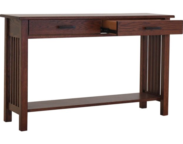 Mission style console table discount