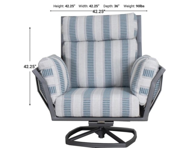 O W Lee Company Aris Max Swivel Rocker Lounge Chair large image number 6