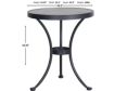O W Lee Company Monterra Urban Shift Wrought Iron Outdoor Side Table small image number 3