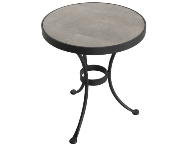O W Lee Company Monterra Urban Pulse Wrought Iron Outdoor Side Table large image number 2