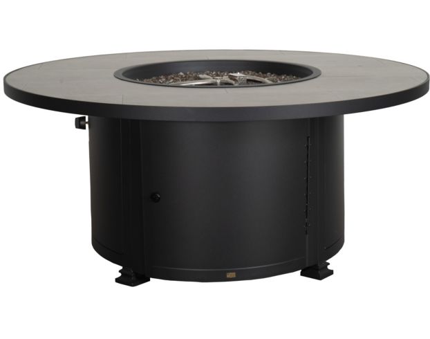 O W Lee Company Santorini 54-Inch Round Outdoor Fire Pit Table large image number 1
