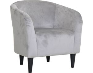 Overman International Curved Pewter Tub Chair