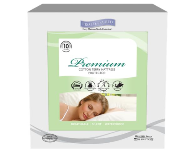 Protect-A-Bed Queen Premium Mattress Protector large image number 1