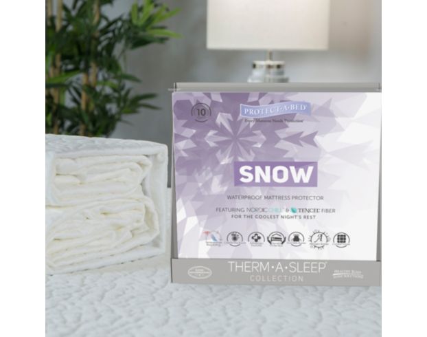 Protect-A-Bed Twin Snow Mattress Protector large image number 2