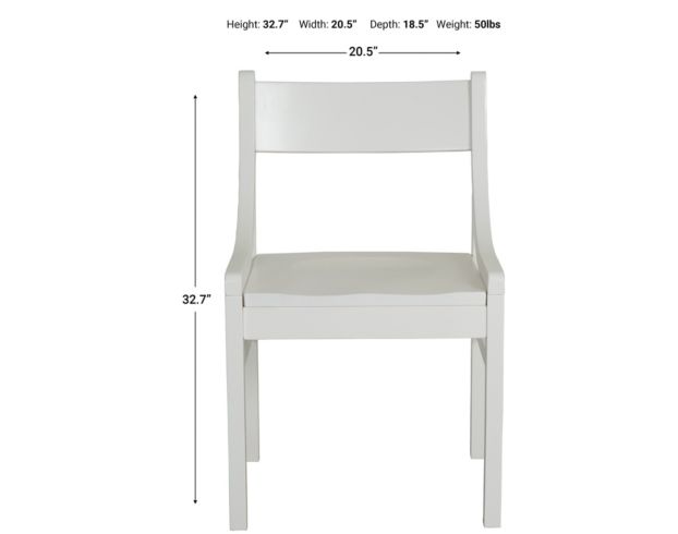 Mavin Gia White Dining Chair large image number 5