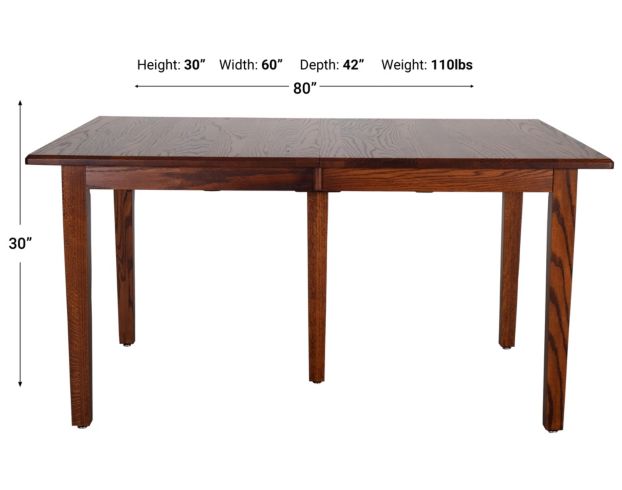 Mavin Oak Prestige Dining Table large image number 6