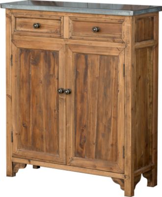 Park Hill Collection Zinc Top Farmhouse Cabinet Homemakers Furniture