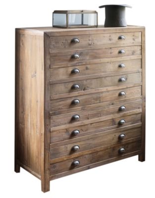 Park Hill Collection Old Pine Map Chest Homemakers Furniture