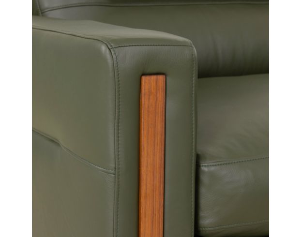 Palliser Furniture Ltd. Brookes Basil Green Genuine Leather Chair large image number 7