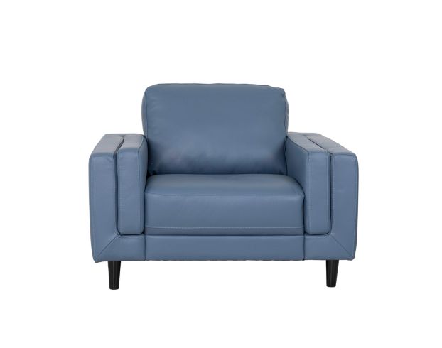 Palliser Furniture Ltd. Zuri Twilight Blue Leather Chair large image number 1