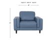 Palliser Furniture Ltd. Zuri Twilight Blue Leather Chair small image number 8