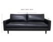 Palliser Lexi Black 100% Leather Sofa small image number 8