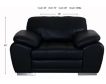 Palliser Miami Ink Leather Chair And 1/2 small image number 6