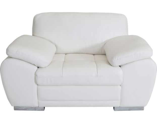Palliser Miami Snow Leather Chair And 1/2 large image number 1