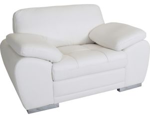 Palliser Miami Snow Leather Chair And 1/2