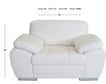 Palliser Miami Snow Leather Chair And 1/2 small image number 6