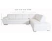 Palliser Miami Snow 2-Piece Right-Facing Chaise Sectional small image number 6