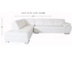 Palliser Miami Snow 2-Piece Left-Facing Chaise Sectional small image number 4