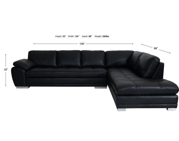 Palliser Miami Ink 2-Piece Right-Facing Chaise Sectional large image number 6