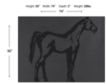 Prestige Arts 74" x 50" Toned Horse Wall Art small image number 3