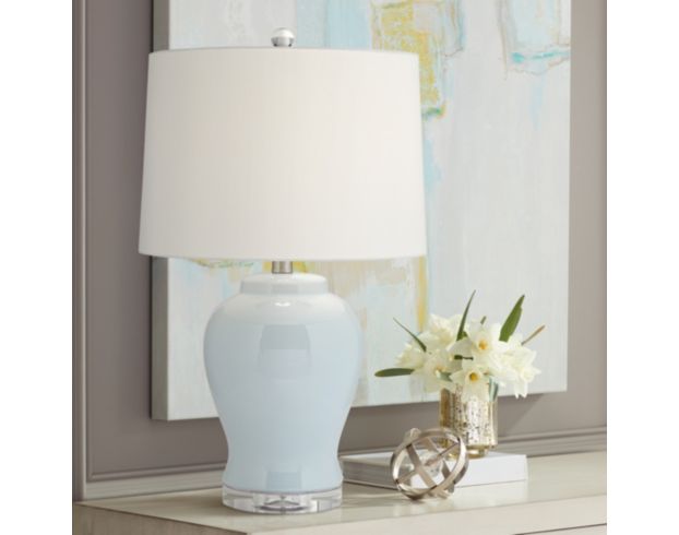 Pacific Coast Lighting Serenity Icy Blue Table Lamp large image number 7