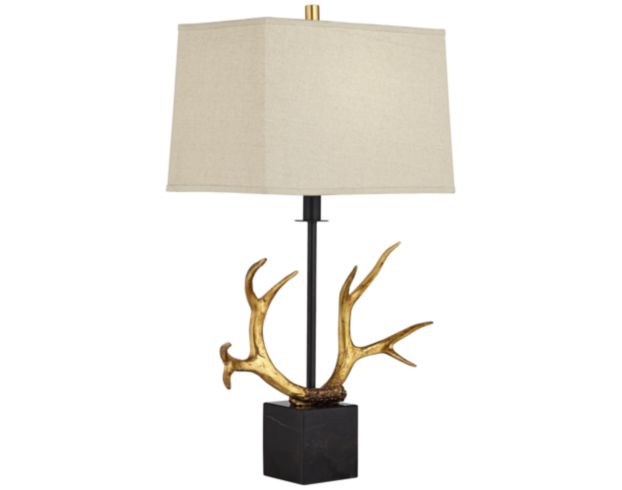 Pacific Coast Lighting Golden Antler Table Lamp large image number 1