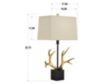 Pacific Coast Lighting Golden Antler Table Lamp small image number 8