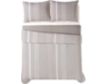Pem-America Gray Striped 3-Piece King Comforter Set small image number 1