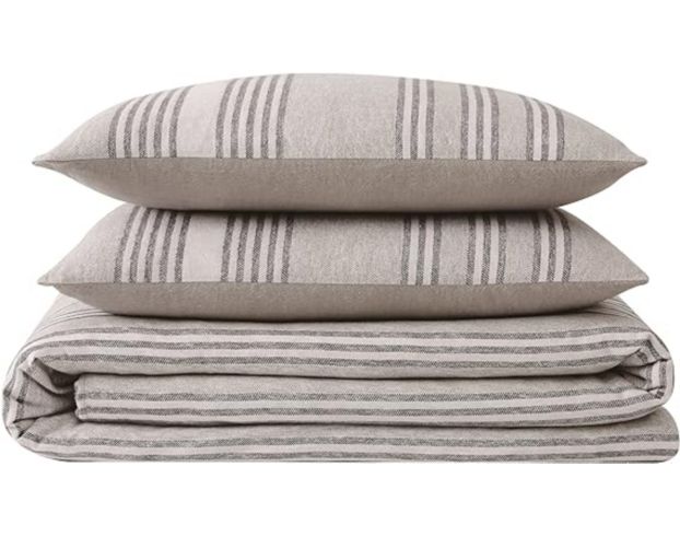 Pem-America Gray Striped 3-Piece King Comforter Set large image number 2