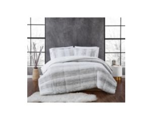 Pem-America Christian Siriano NY Snow Leopard 3-Piece Queen Comforter Set