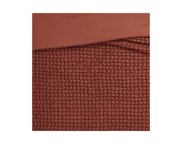 Pem-America Christian Siriano NY Rust Textured Puff 3-Piece King Comforter Set large image number 5