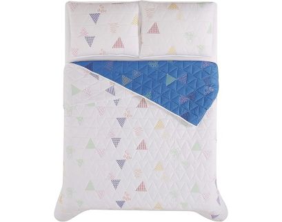 Pem-America, Inc. Crayola Reversible Embroidered Triangle 2-Piece Twin Quilt Set