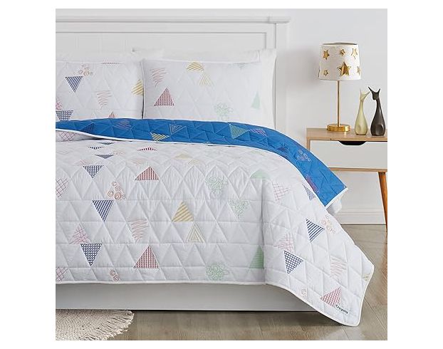 Pem-America, Inc. Crayola Reversible Embroidered Triangle 2-Piece Twin Quilt Set large image number 5