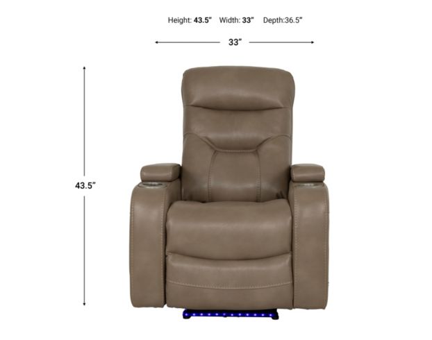 Parker House Furniture Origin Linen Home Theater Power Recliner large image number 9