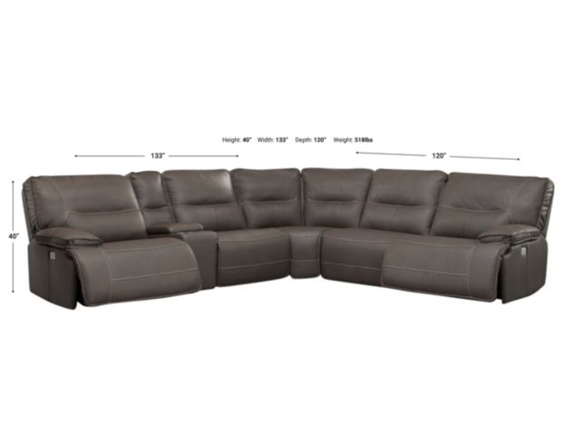 Parker House Spartacus 6 Piece Power Headrest Sectional