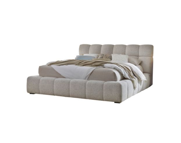 Parker House Escape Beige Upholstered Queen Bed large image number 1