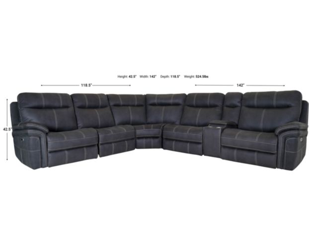 Parker House Mason 6-Piece Power Motion Sectional large image number 3