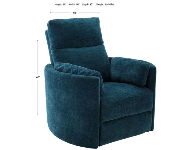 Teal deals swivel recliner