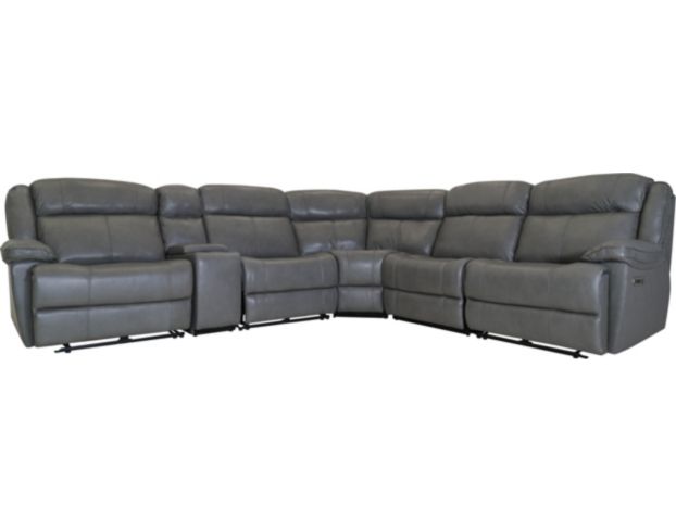 Parker House Eclipse Gray 6-Piece Leather Power Sectional large image number 1