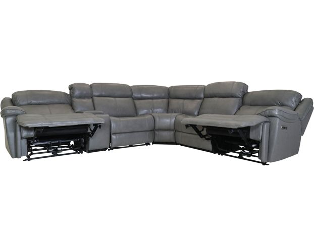 Parker House Eclipse Gray 6-Piece Leather Power Sectional large image number 2