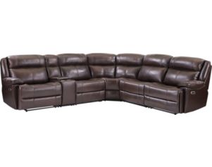 Parker House Eclipse Brown Leather 6-Piece Power Sectional